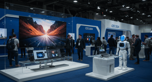 CES 2024 Unveils Cutting-Edge Tech Marvels Transparent TV, Dual-Screen Laptop, AI Robot, and More