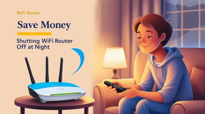 Save Money Shutting WiFi Router Off at Night