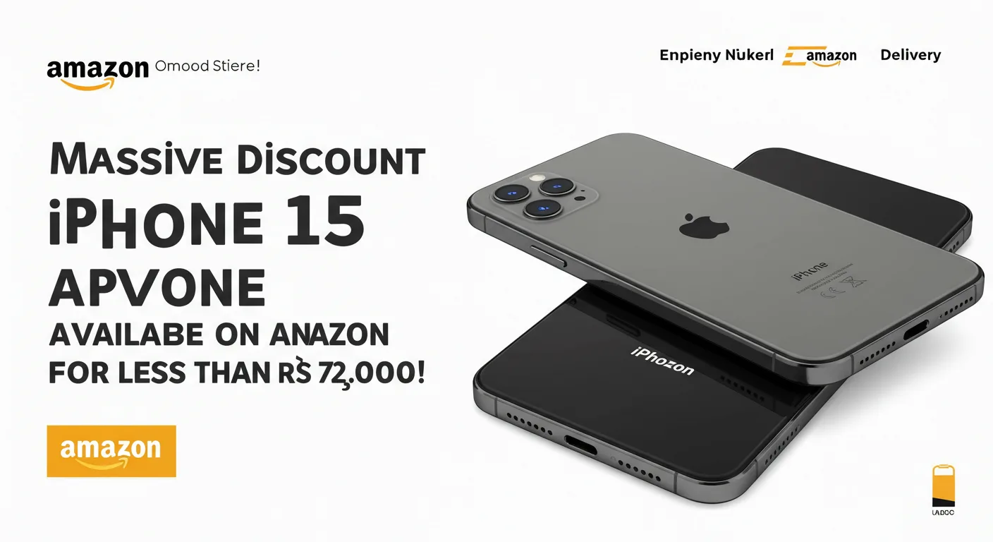 Massive Discount Alert: iPhone 15 Available on Amazon for Less Than Rs 72,000! Massive Discount Alert iPhone 15 Available on Amazon for Less Than Rs 72,000!