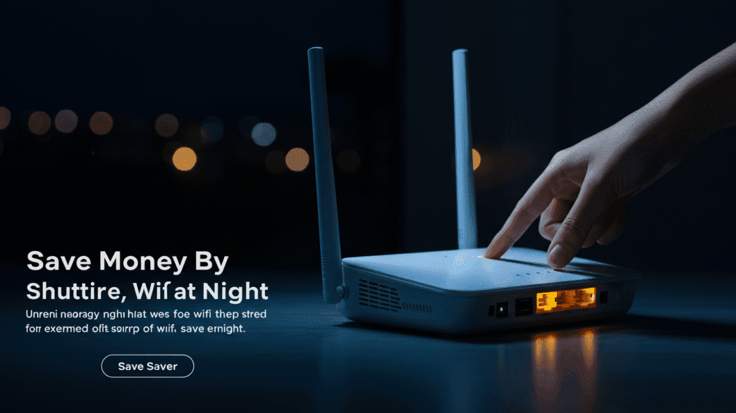 Save Money Shutting WiFi Router Off at Night Save Money Shutting WiFi Router Off at Night