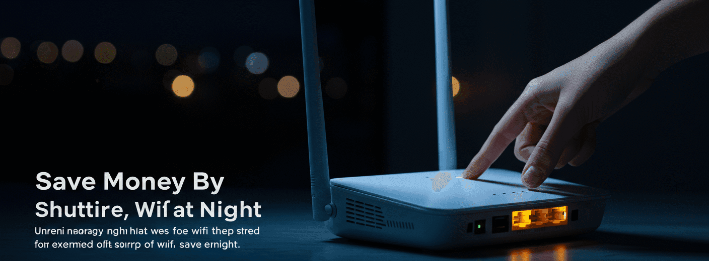 Save Money Shutting WiFi Router Off at Night