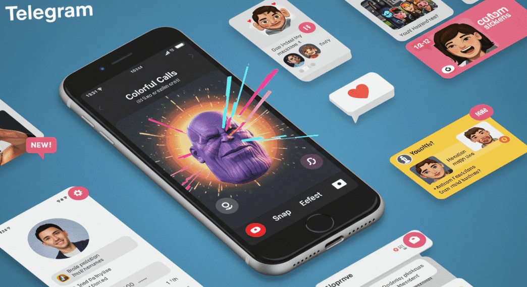 Telegram Unveils Colorful Calls, Thanos Snap Effect, and More Exciting Updates
