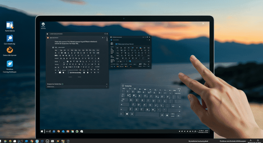 Where can I find the virtual keyboard in Windows 11
