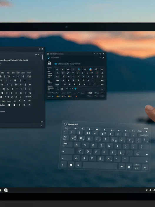 Where can I find the virtual keyboard in Windows 11