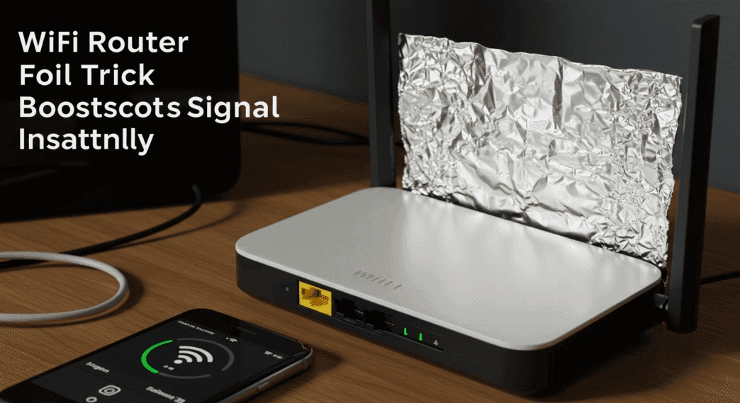 WiFi Router Foil Trick Boosts Signal Instantly