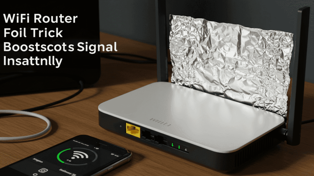 WiFi Router Foil Trick Boosts Signal Instantly WiFi Router Foil Trick Boosts Signal Instantly