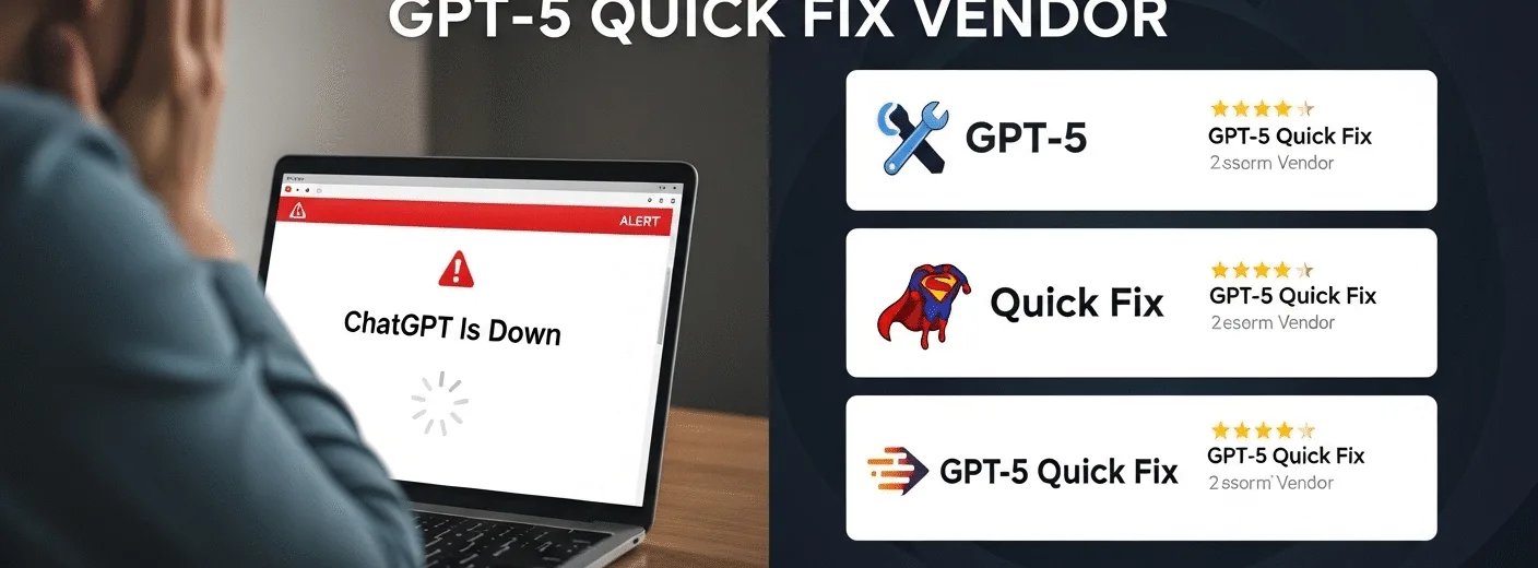 How to Choose the Right GPT-5 Quick Fix Vendor Before “ChatGPT Is Down” Hits