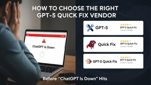 How to Choose the Right GPT-5 Quick Fix Vendor Before “ChatGPT Is Down” Hits