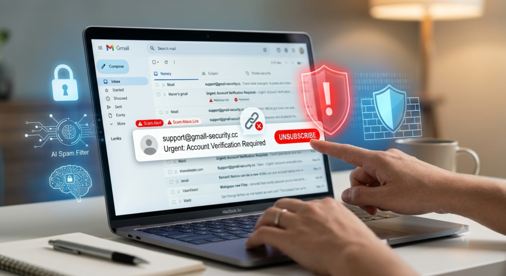 How to Keep Your Gmail Inbox Spam-Free Forever Without Clicking Unsubscribe Don't tap Unsubscribe on suspicious emails