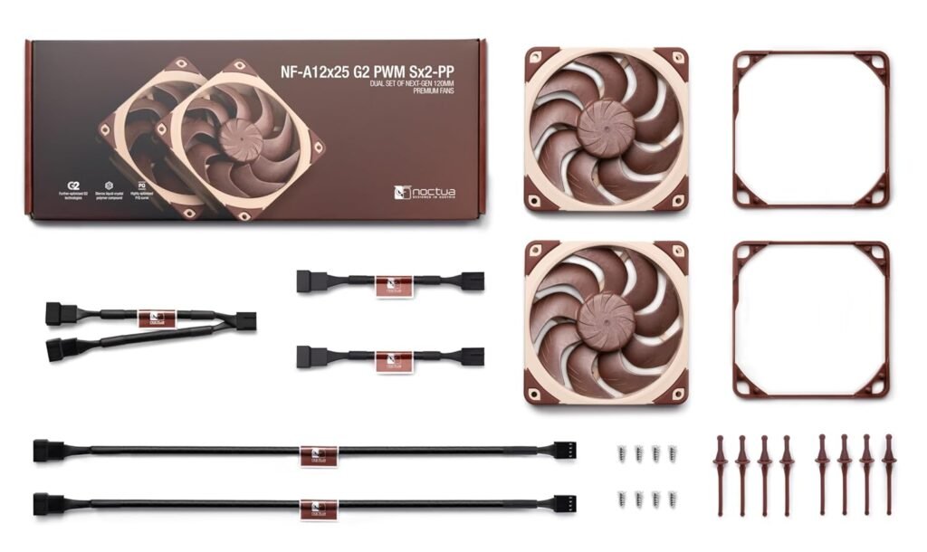 Noctua NF-A12x25 G2 Review: Real-World Performance and Noise Test Noctua NF-A12x25 G2